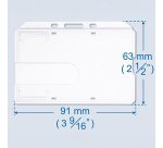 Portatarjetas rigido horizontal 85 x 54 mm FF913 - Caja de 50