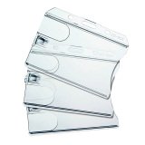 Portatarjetas rigido doble horizontal 85 x 54 mm FF906 - Caja de 50