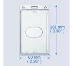 Portatarjetas rigido vertical 85 x 54 mm FF919 - Caja de 50