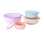 Juego de 4 Tuppers Soft Colors