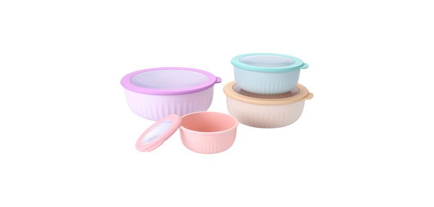 Juego de 4 Tuppers Soft Colors