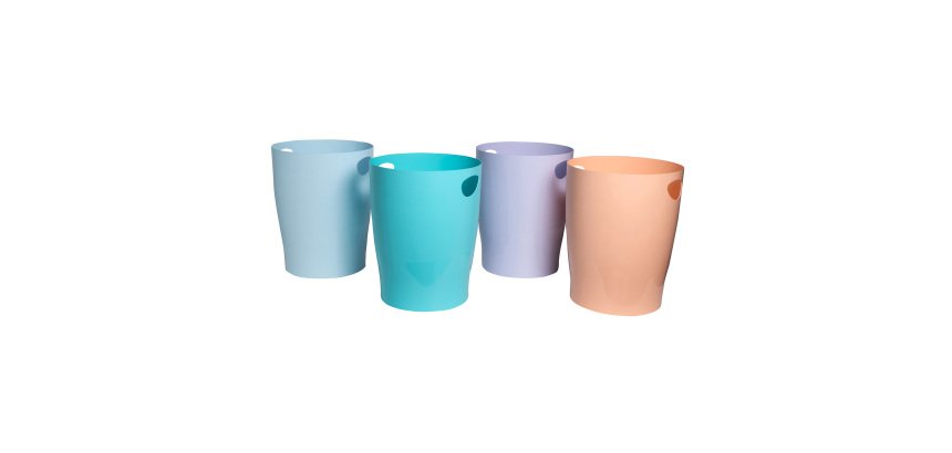 Corbeille à papier Ecobin Exacompta couleur