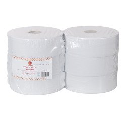 Papier toilette Maxi Jumbo double épaisseur Bruneau - 6 rouleaux de 380 m