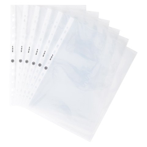 Fundas multitaladro de polipropileno liso A4 90 micras Paquete de 100