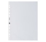 Pochettes perforées Bruneau A4 polypropylène grainé 6/100e - Boite de 100