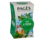Thé à froid saveur menthe Pagès - Boîte de 20 sachets