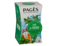 Thé à froid saveur menthe Pagès - Boîte de 20 sachets