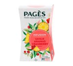 Pineapple cranberry infusion Pagès – Box of 20 sachets