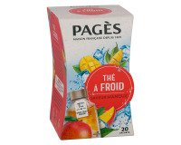 Thé à froid saveur mangue Pagès – Boîte de 20 sachets
