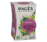 Infusion Spéciale 5 plantes Bio Pagès - Boîte de 20 sachets
