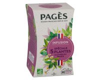 Infusion Spéciale 5 plantes Bio Pagès - Boîte de 20 sachets