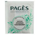 Pineapple cranberry infusion Pagès – Box of 20 sachets