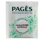 Infusion poire myrtille Pagès – Boîte de 20 sachets
