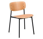 Chaise Gota - bois clair - pied noir