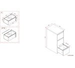 Classeurs monobloc Pro 3 tiroirs pour dossiers suspendus