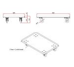 Plataforma móvil metálica para archivador Pro