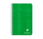 Carnet spirales Clairefontaine 11 x 17 cm - petits carreaux - 180 pages
