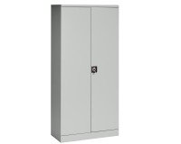 Tall metal wardrobe with hinged doors Union G. W 91.6 x D 42.2 cm plain color