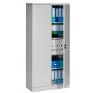 Armoire métal haute à portes battantes Union G.  L 91,6 x P 42,2 cm unicolore