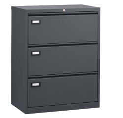 Kredenzmonoblock Pro G. 3 Schubladen B 80 cm anthrazit RAL 7016