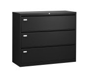 Crédence monobloc Pro G. 3 tiroirs L120 cm noir RAL 9005
