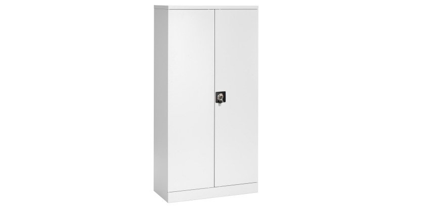 Armoire métal haute à portes battantes Union G.  L 91,6 x P 42,2 cm unicolore
