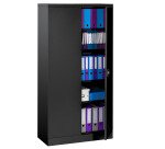 Tall metal wardrobe with hinged doors Union G. W 91.6 x D 42.2 cm plain color
