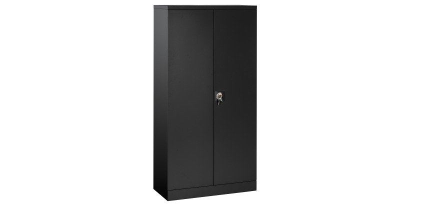 Armoire métal haute à portes battantes Union G.  L 91,6 x P 42,2 cm unicolore