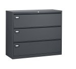 Archivador gran capacidad Pro G antracita - 3 cajones - para carpetas colgantes A4 y Folio - An 120 cm