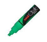 Marcador Tiza para pizarra punta media Uniball ChalkGlass Pwe-8k Verde