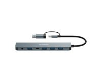 Hub 7 ports avec fil USB 3.2 Gen 1 (3.1 Gen 1) Type-A + Type-C Urban Factory MHC70UF