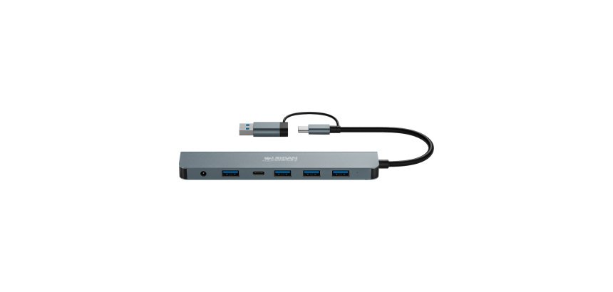 Hub 7 ports avec fil USB 3.2 Gen 1 (3.1 Gen 1) Type-A + Type-C Urban Factory MHC70UF