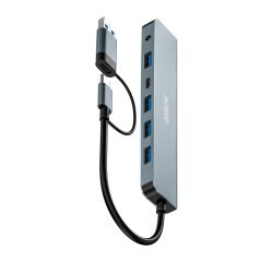 Hub 7 ports avec fil USB 3.2 Gen 1 (3.1 Gen 1) Type-A + Type-C Urban Factory MHC70UF