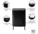 Poubelle Bo Touch Bin Hi 60 L Brabantia