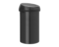 Poubelle 60 litres Brabantia Touch Bin ronde - noir