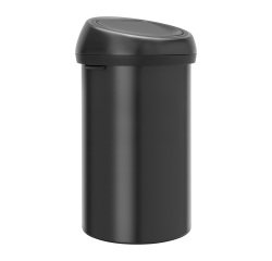 Vuilnisbak 60 liter Brabantia Touch Bin rond, matzwart