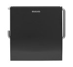 Distributeur papier toilette rouleau métal Brabantia avec couvercle