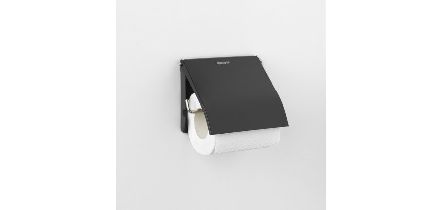 Toilet paper dispenser metal roll Brabantia with lid