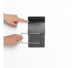 Toilet paper dispenser metal roll Brabantia with lid