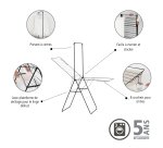 Etendoir à linge HangOn Brabantia 25 mètres - Matt Black