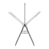 Etendoir à linge HangOn Brabantia 25 mètres - Matt Black