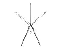 Etendoir à linge HangOn Brabantia 25 mètres - Matt Black