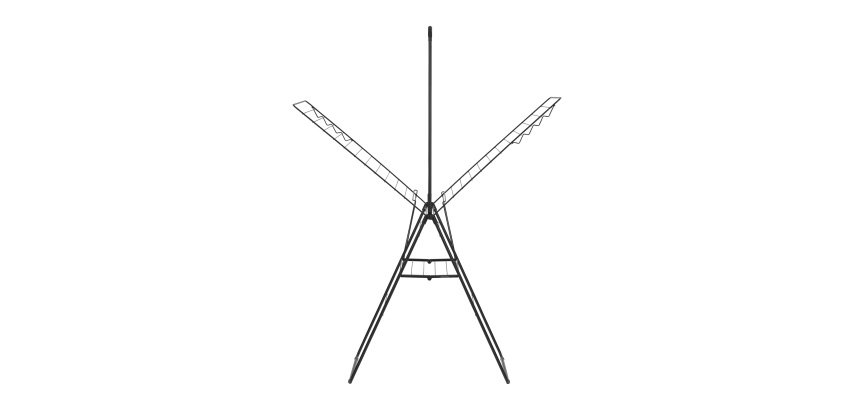 Wäscheständer HangOn Brabantia 25 Meter - Mattschwarz