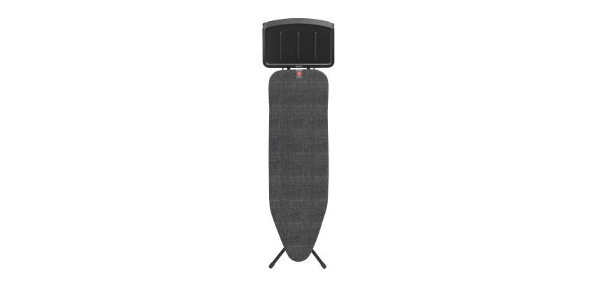 Bügeltisch mit Brabantia Bügeleisenablage in Schwarz