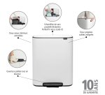 Poubelle à pédale BO Brabantia 2 x 30 L