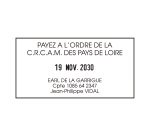 Tampon encreur personnalisé automatique dateur Trodat Printy 4726 monochrome - rouge