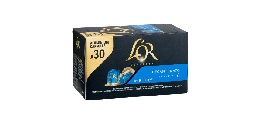 Capsules de café L'Or Espresso Decaffeinato - Boîte de 30