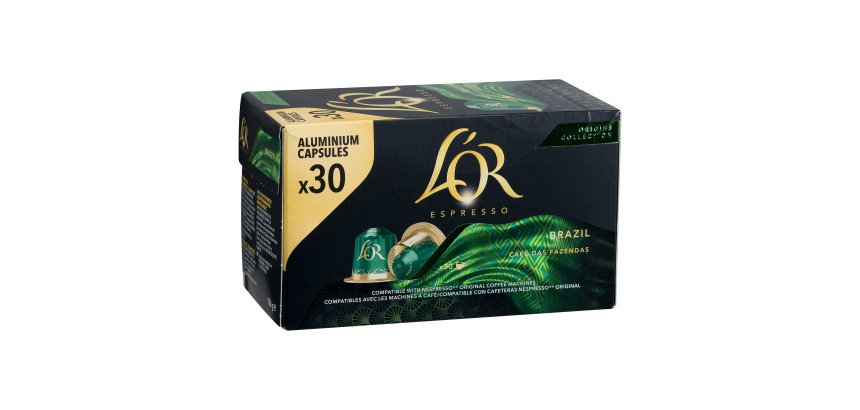 Capsules de café L'Or Espresso Brazil - Boîte de 30
