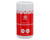 Lingettes nettoyantes désinfectantes surfaces Bruneau - Boîte de 100