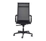 Sedia Star WH in rete schienale alto nero struttura verniciata nera